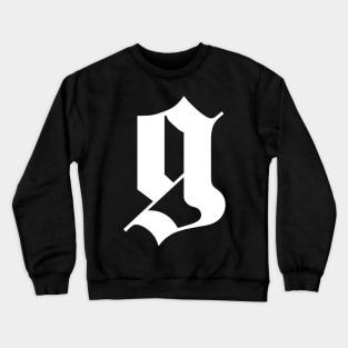letter g for gothic Crewneck Sweatshirt